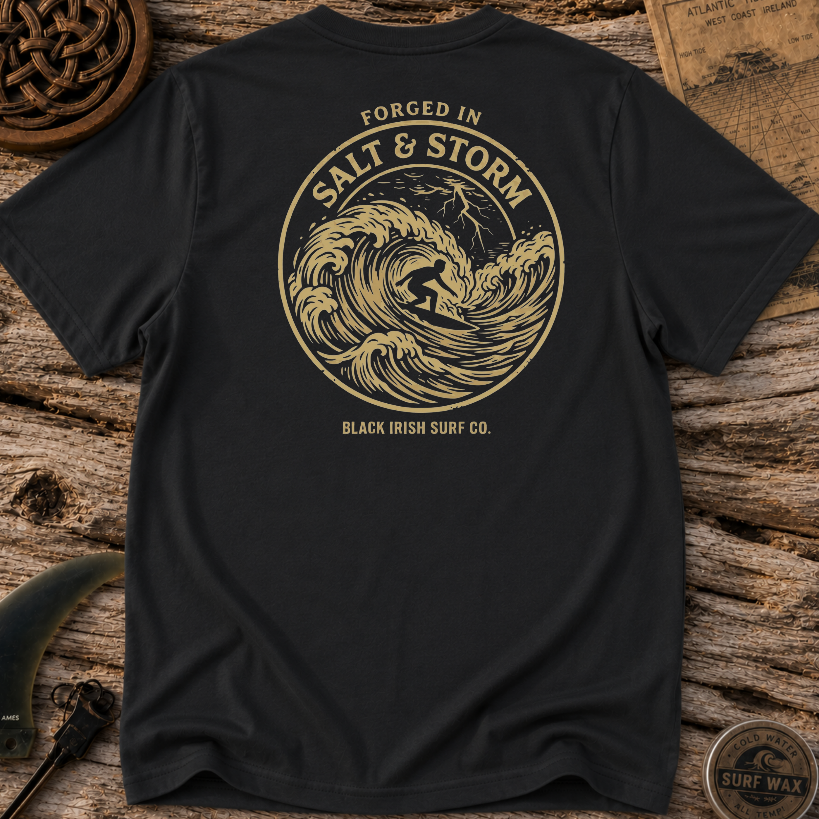 Forged In Salt and Storm Surfing T-shirt
