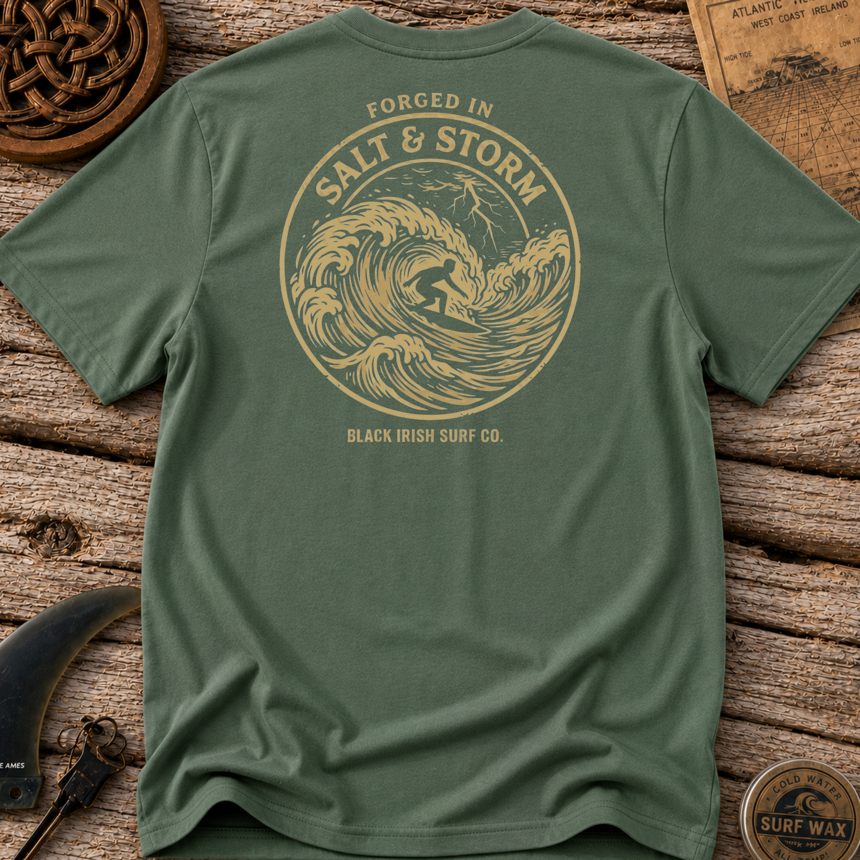 Forged In Salt and Storm Surfing T-shirt