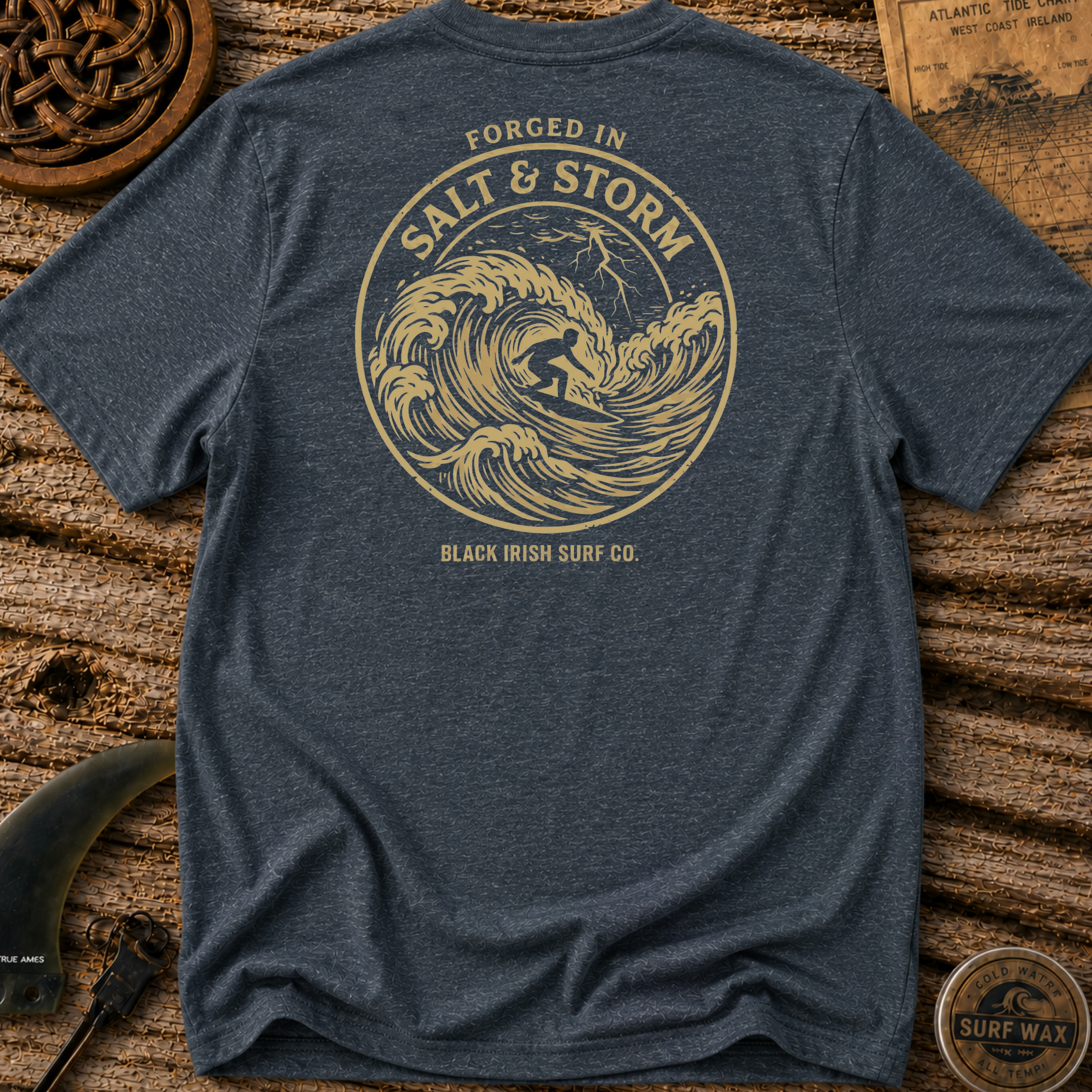 Forged In Salt and Storm Surfing T-shirt