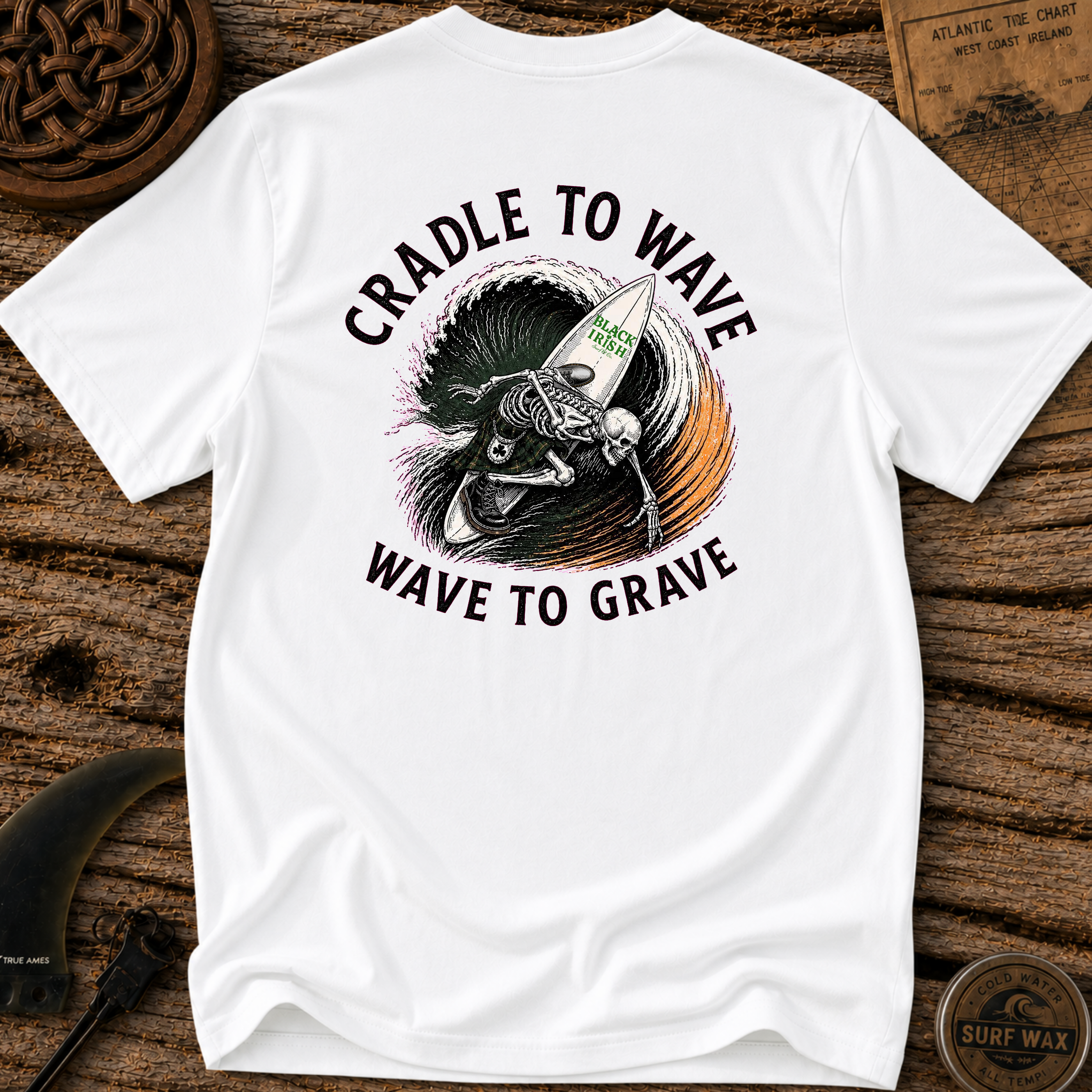Cradle To Wave Surfing T-shirt