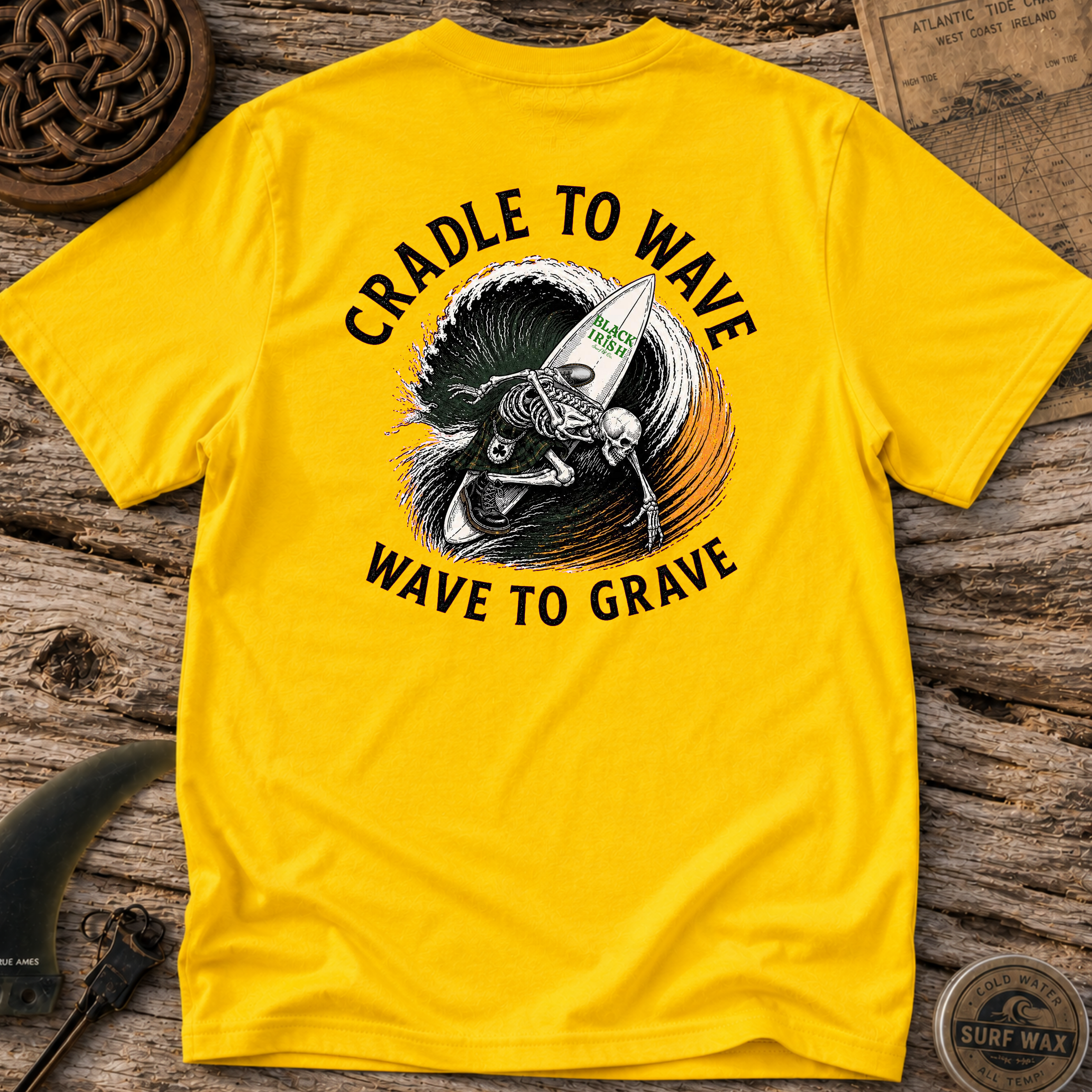 Cradle To Wave Surfing T-shirt