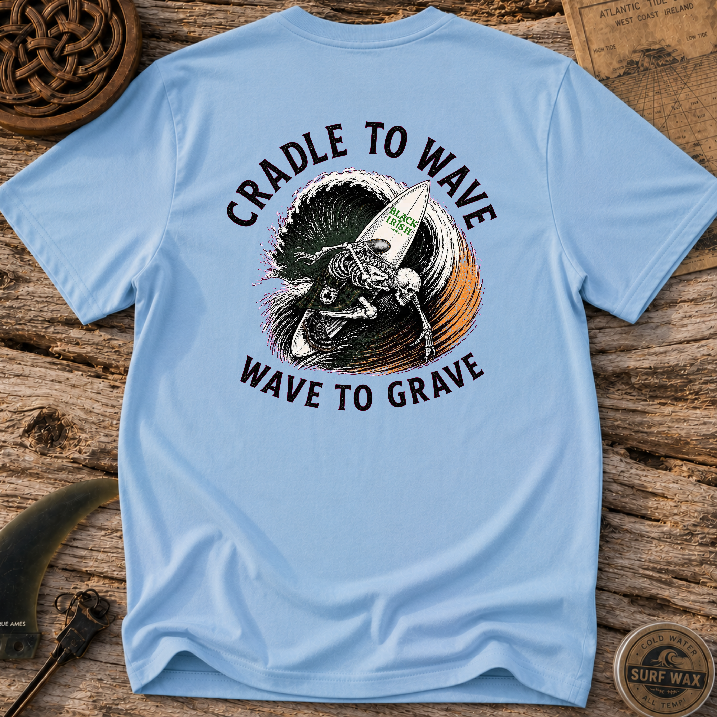 Cradle To Wave Surfing T-shirt