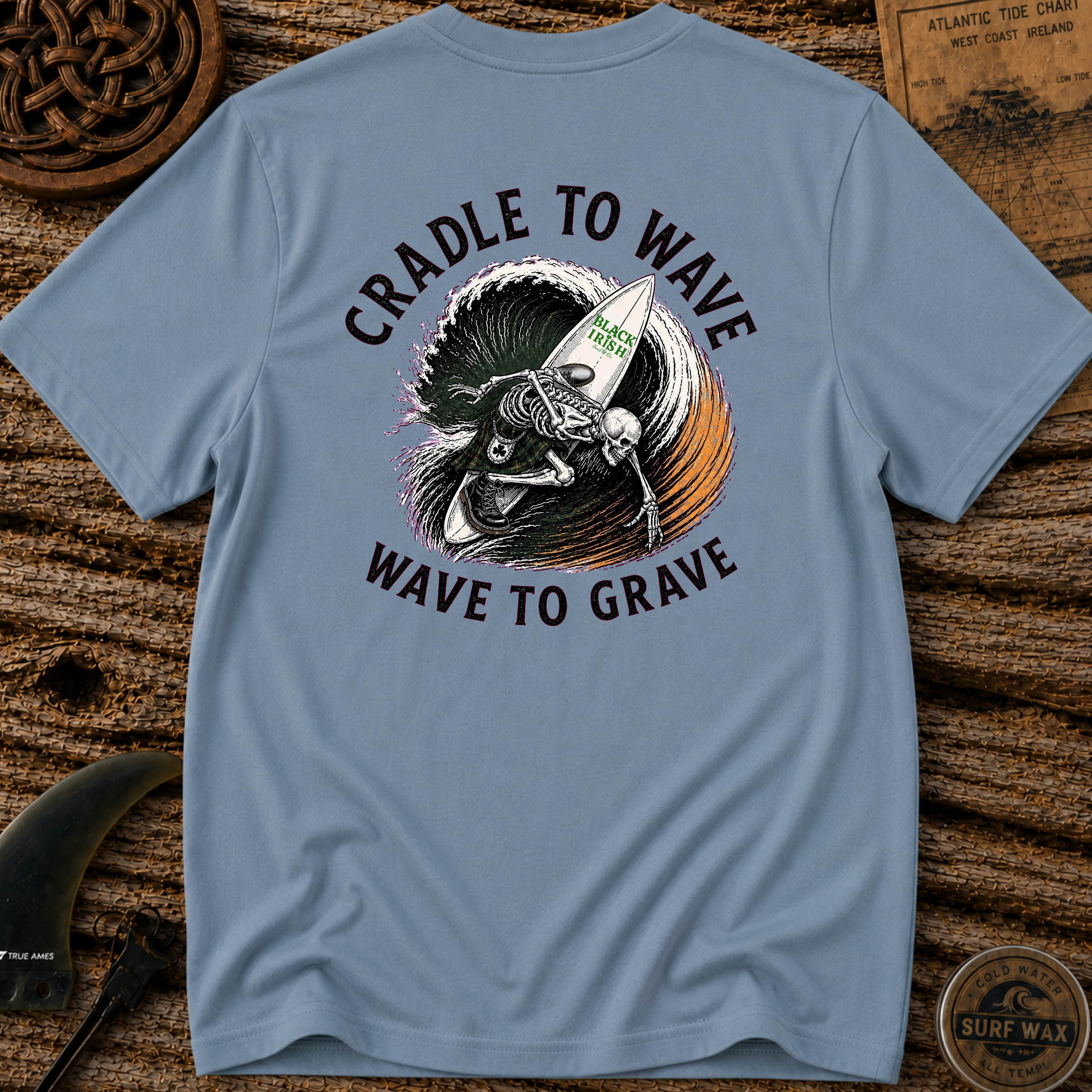 Cradle To Wave Surfing T-shirt