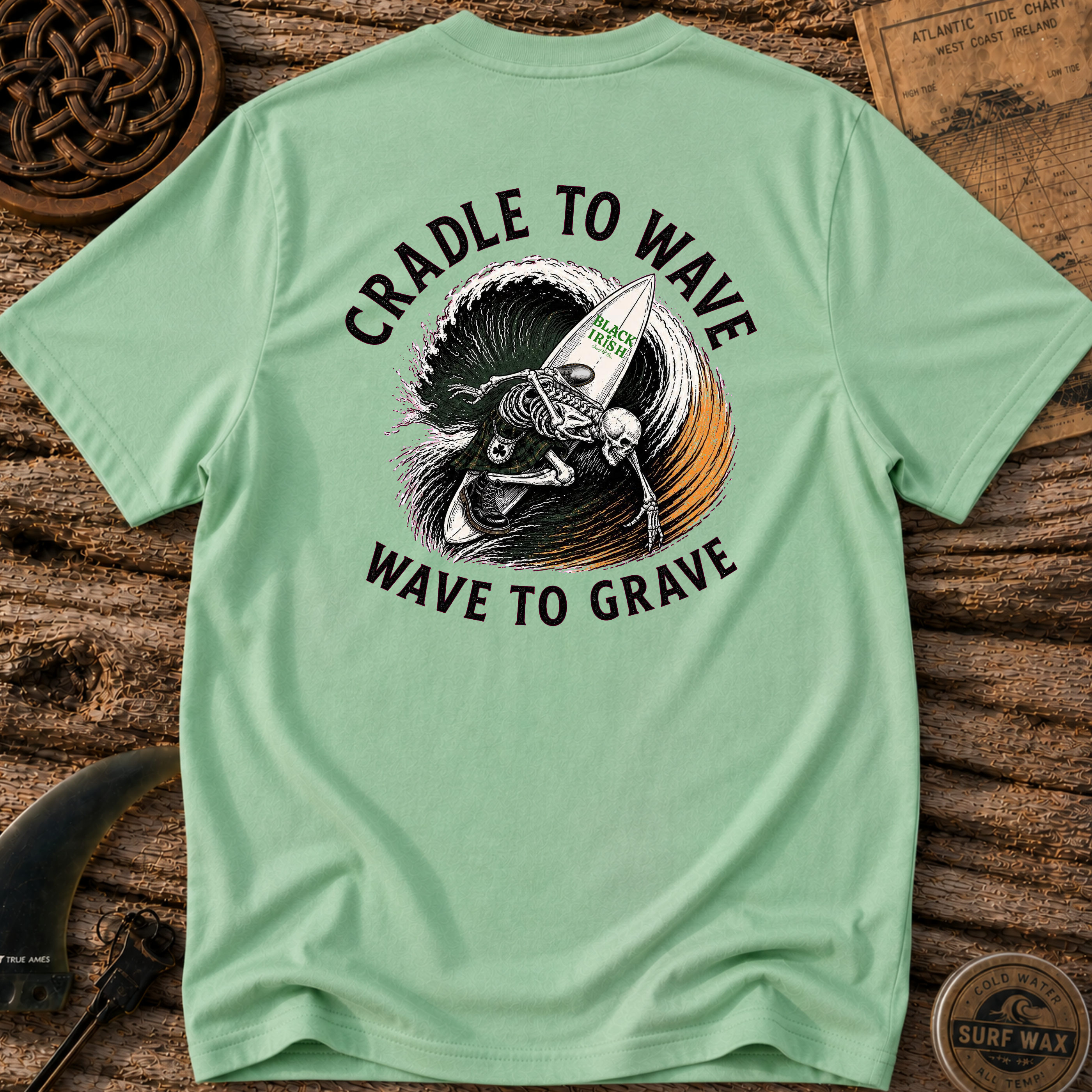 Cradle To Wave Surfing T-shirt