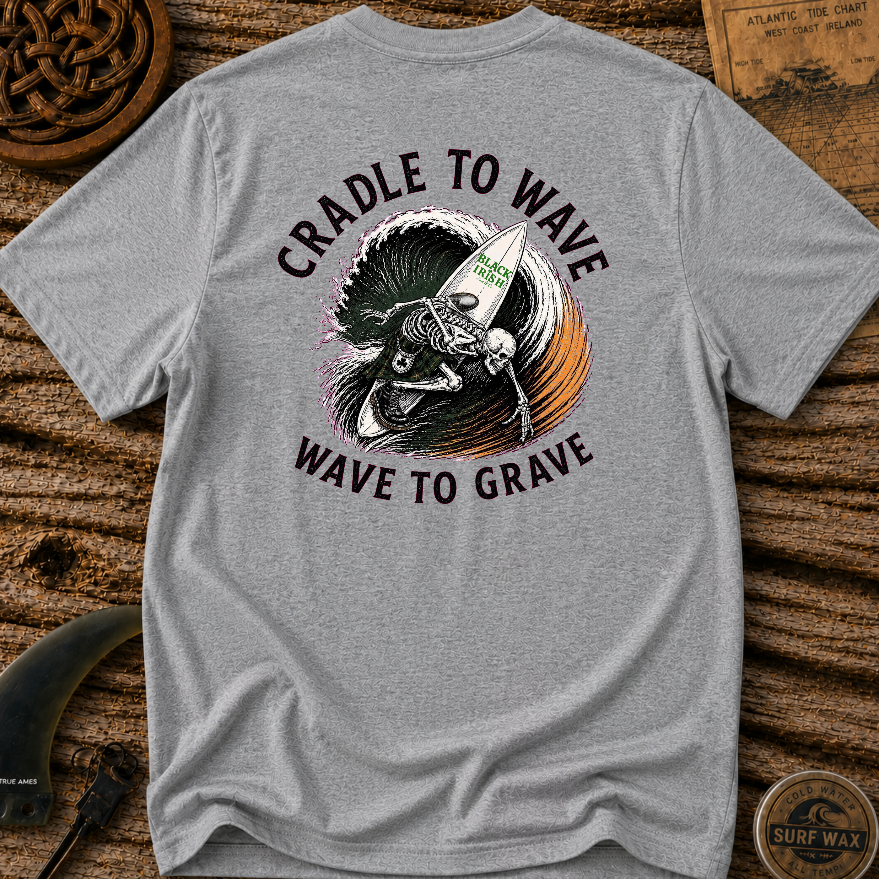 Cradle To Wave Surfing T-shirt