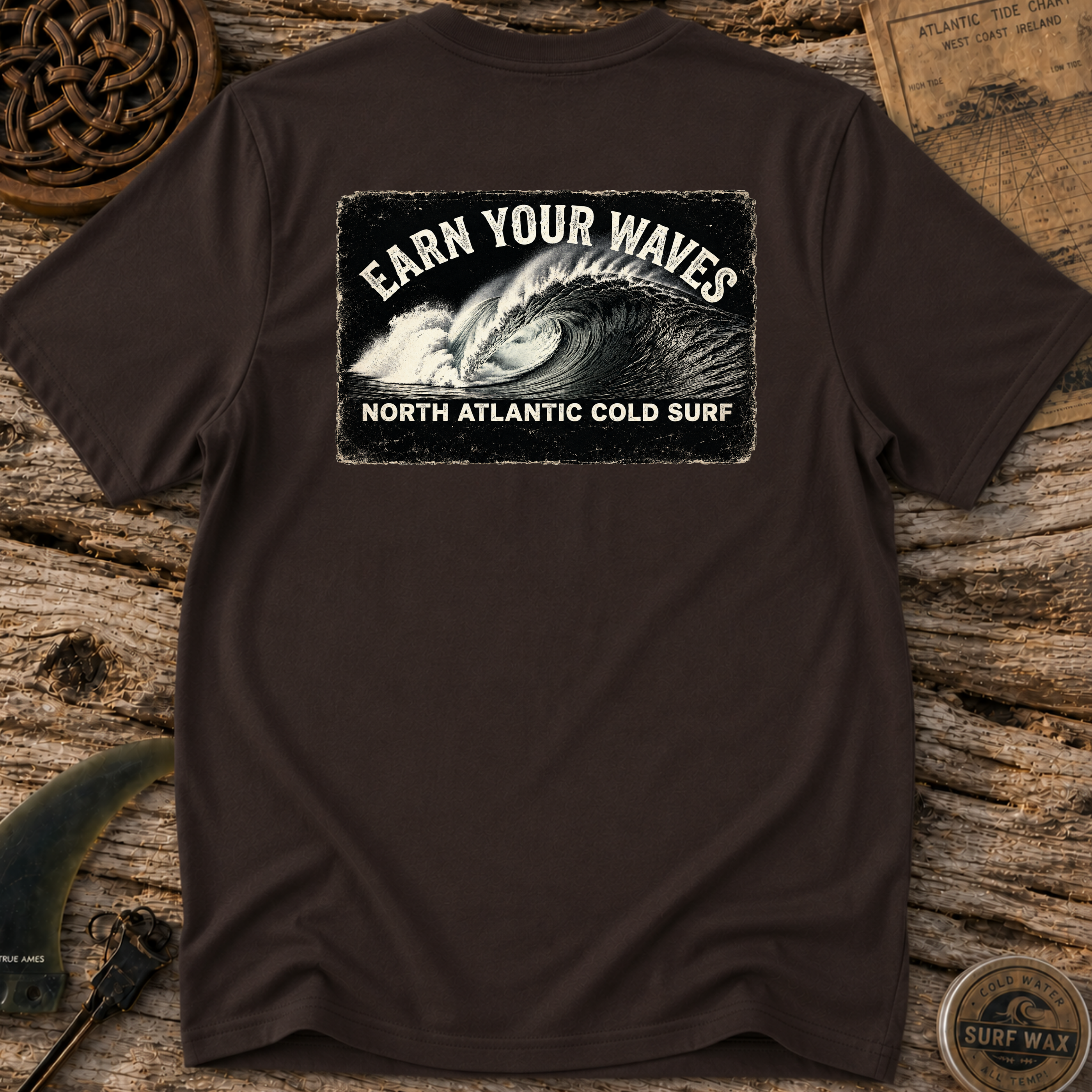 Earn Your Waves Surfing T-shirt