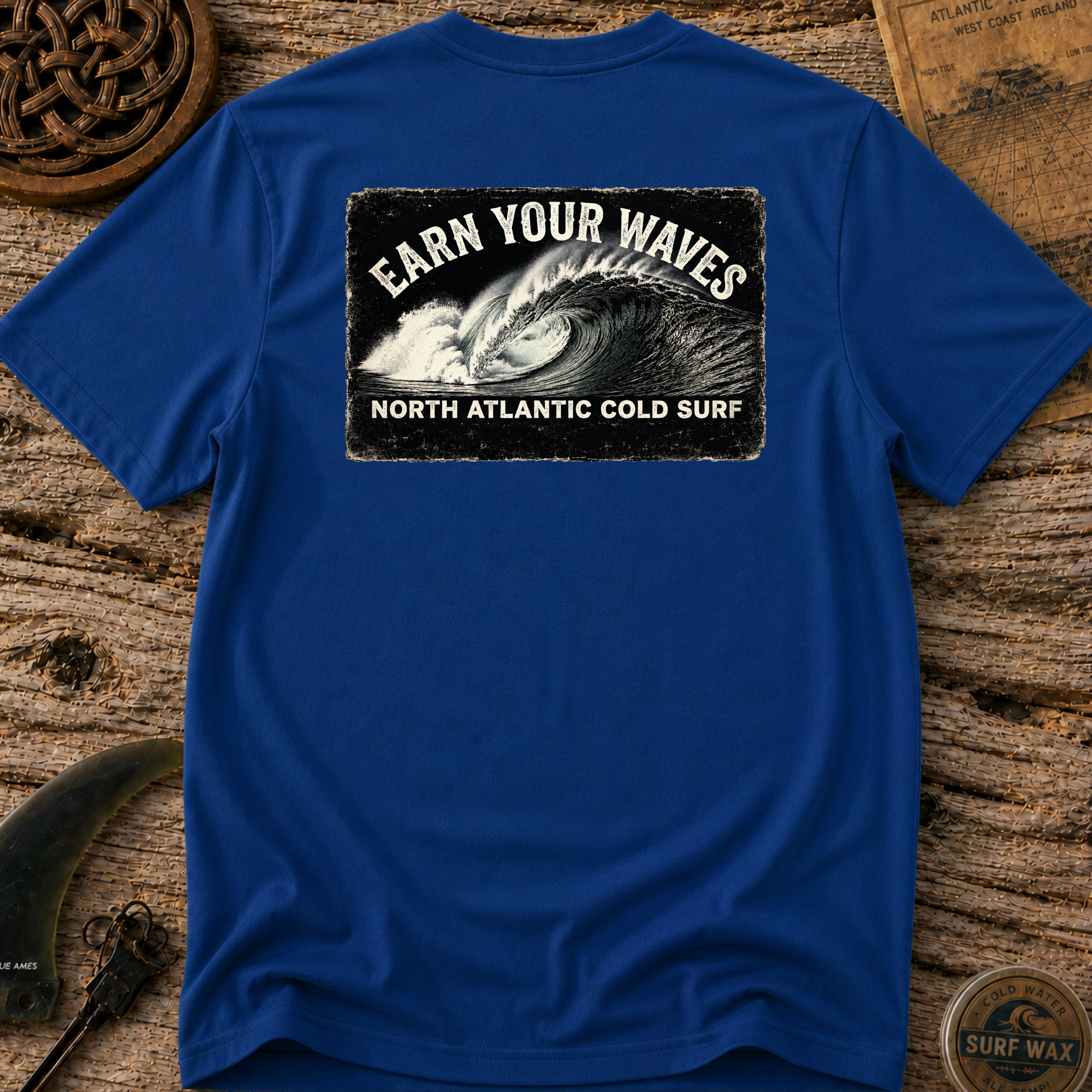 Earn Your Waves Surfing T-shirt