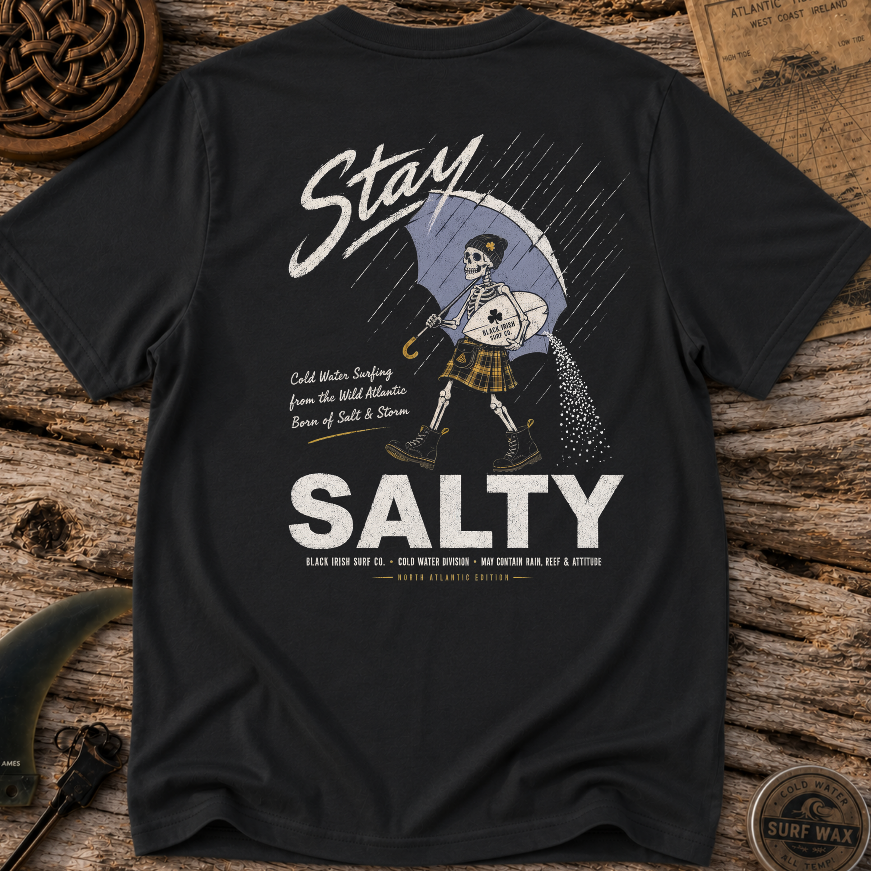 Stay Black Irish Salty T-shirt