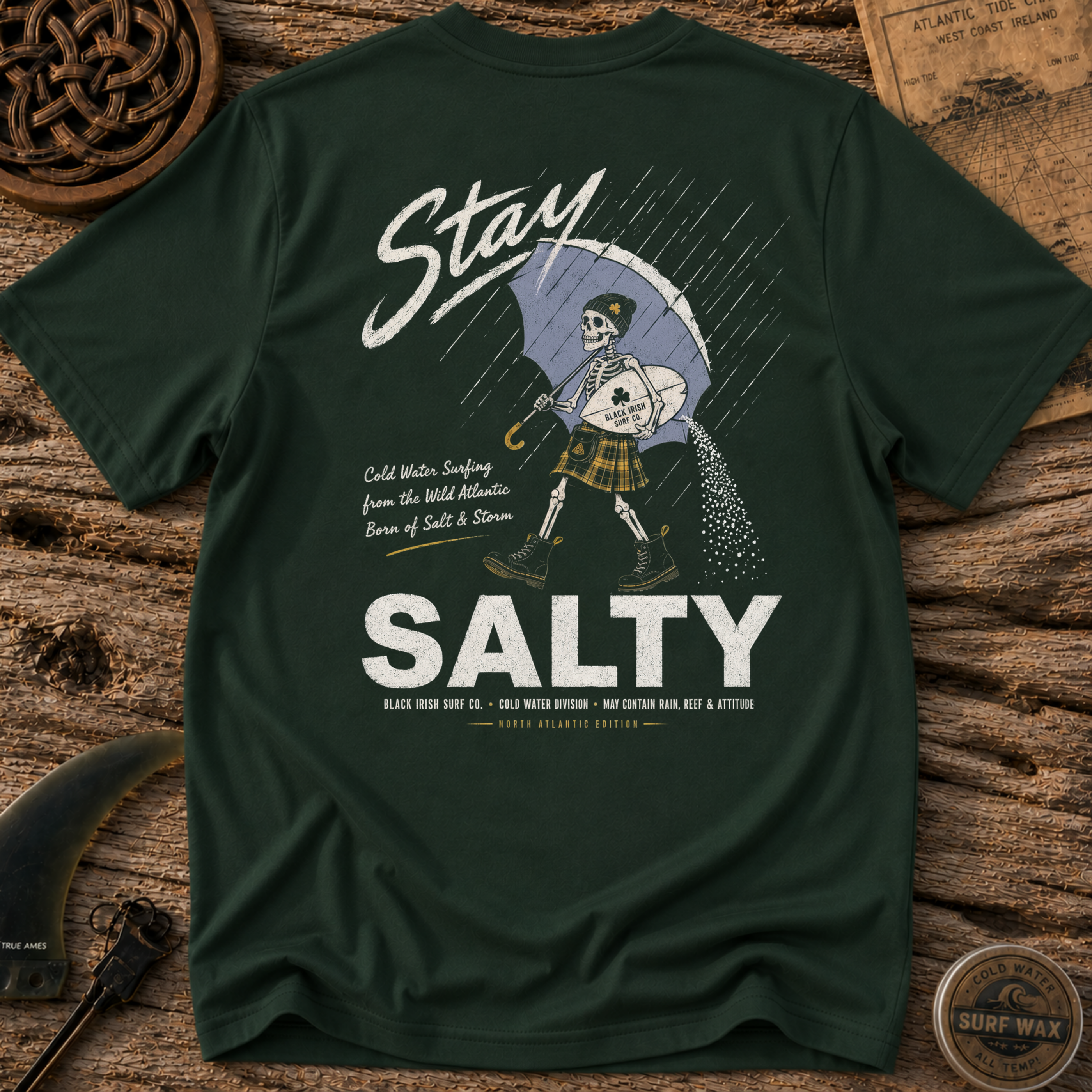 Stay Black Irish Salty T-shirt