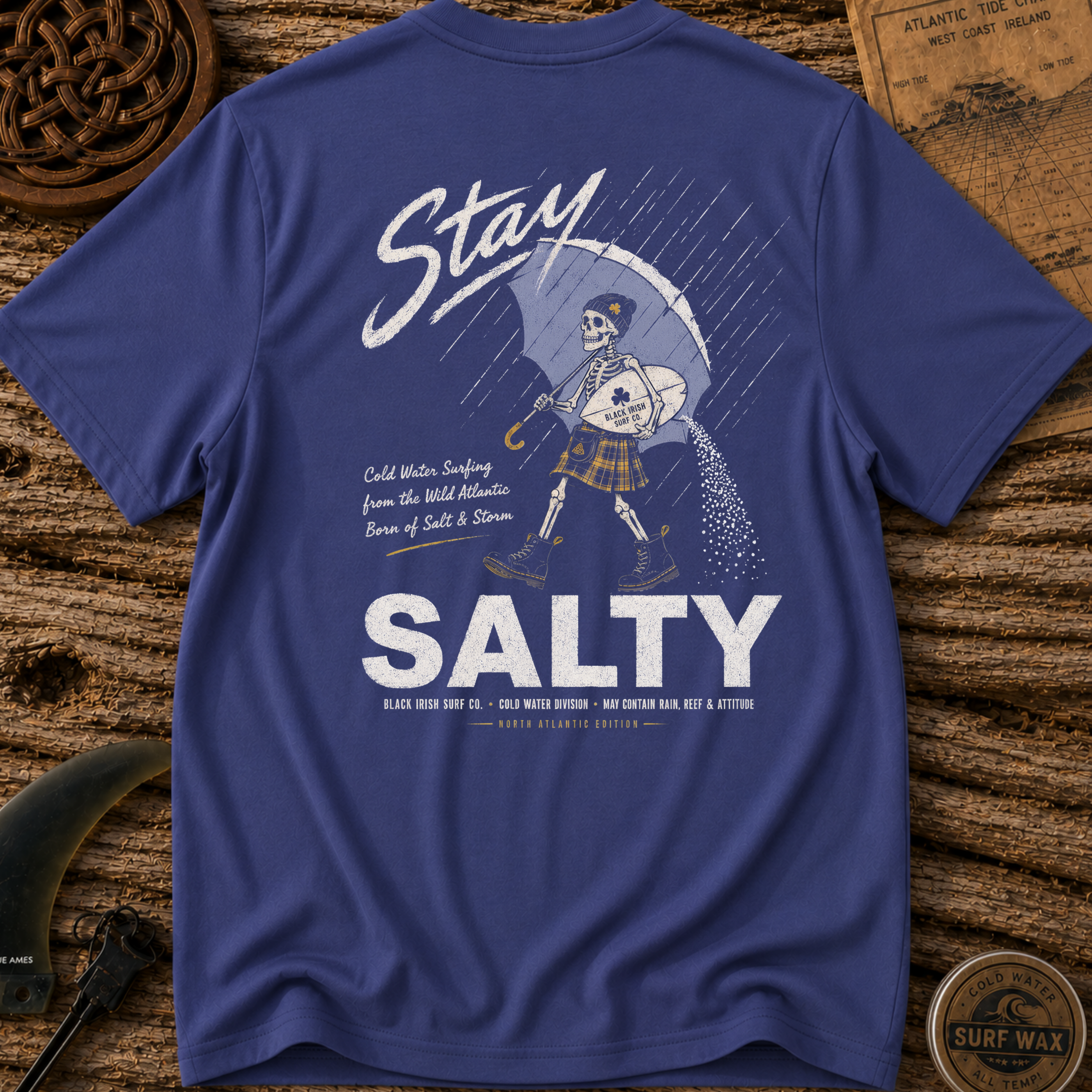 Stay Black Irish Salty T-shirt