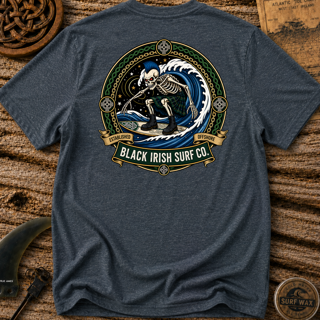 Black Irish Surf Co Bonesy T-shirt